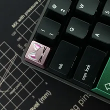 Милые кошачьи ушки для ключей для Cherry MX механический переключатель клавиатуры ESC розовый фиолетовый металлический пользовательский ключ
