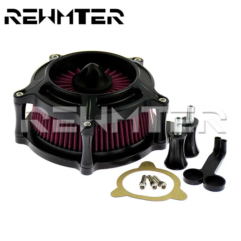 

Motorcycle Air Cleaner Intake Filter Alumimum For Harley Touring Street Glide Road Glide 2008-2016 For Dyna FXDLS Softail 2017