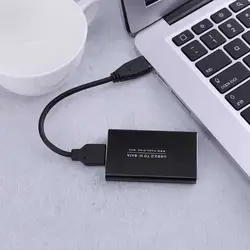 Новый накопитель MSATA USB 3,0 Корпус SSD адаптер конвертер жесткий диск коробки мобильного случае EM88