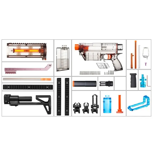 WORKER R Type Fully Auto Kit Toy Gun Accessories for Nerf Stryfe ...