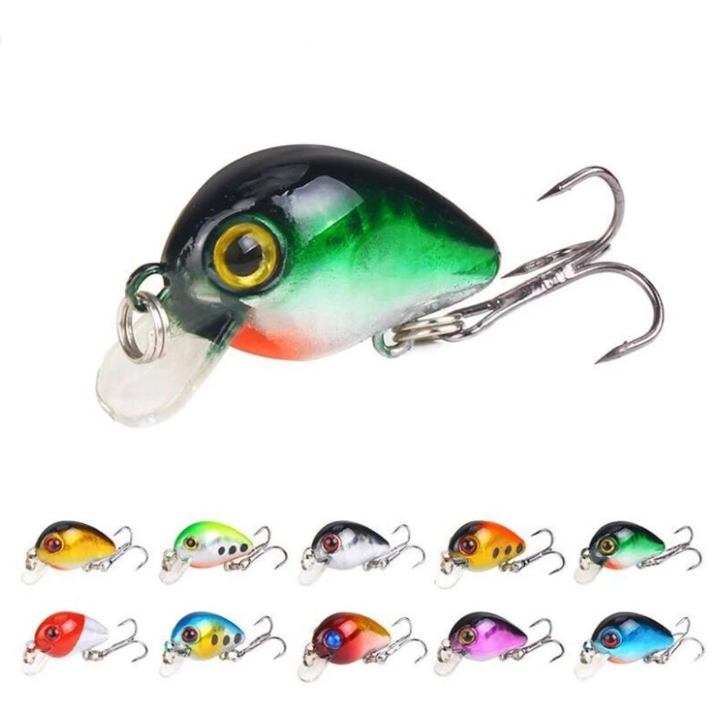 

1pcs/lot Mini fishing lure crankbait hard bait 3cm 1.6g isca artificial Pesca Wobblers Goods for fishing everything for fishing