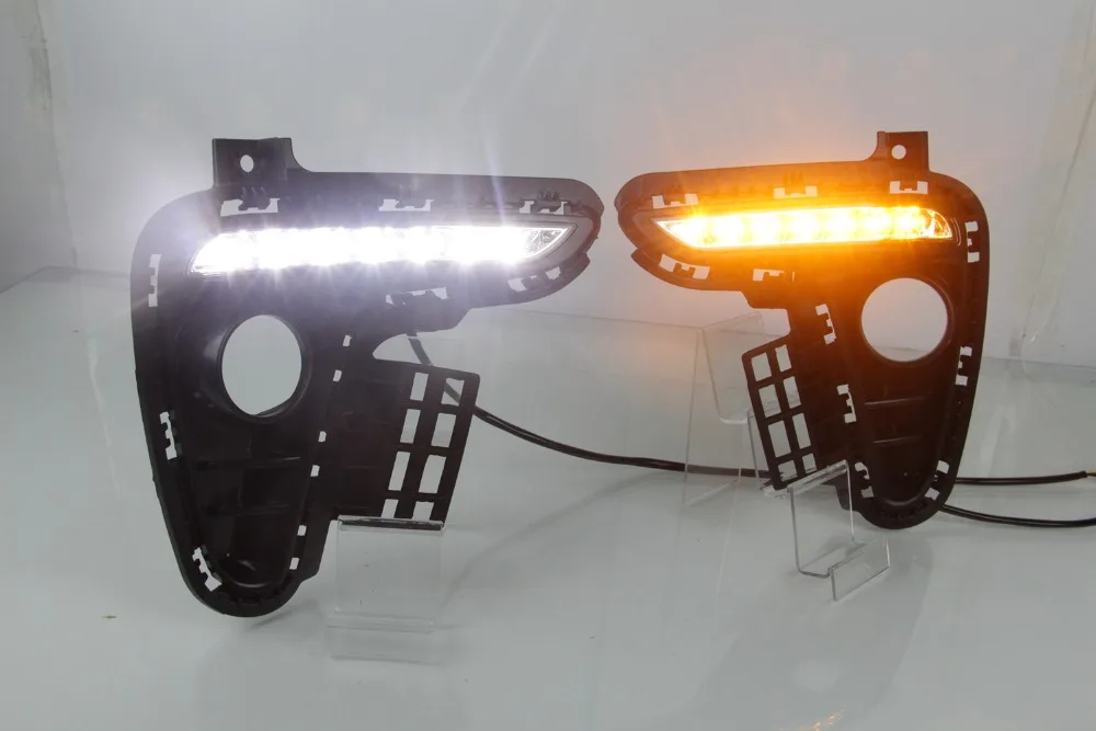 LED Car light DRL Daytime Running Lights fog lamps w/Turning Lamps For