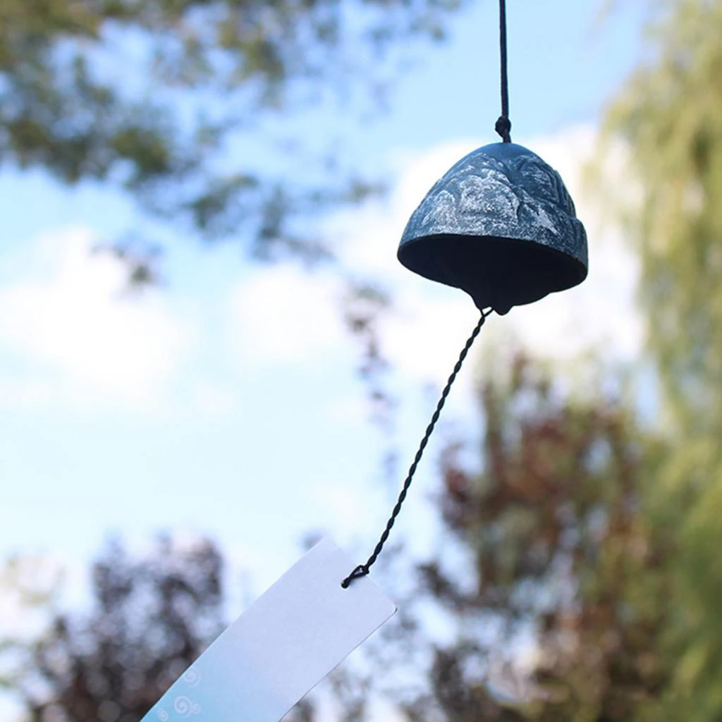 Home Garden Hanging Bell Iron Wind Chimes Blessing Good Luck Health