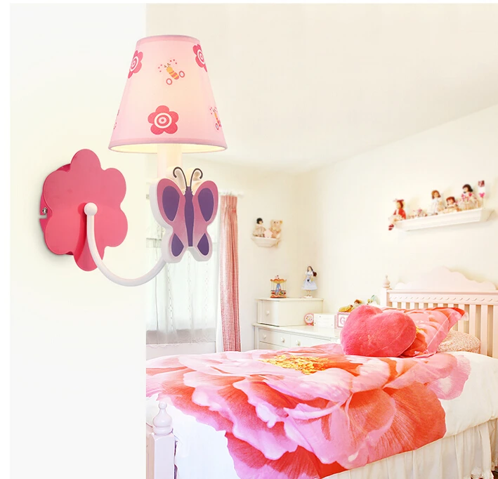 New Arrival1LCartoon LED Wall Lamps Indoor Lighting Butterfly Design Children Kids Bedroom LED