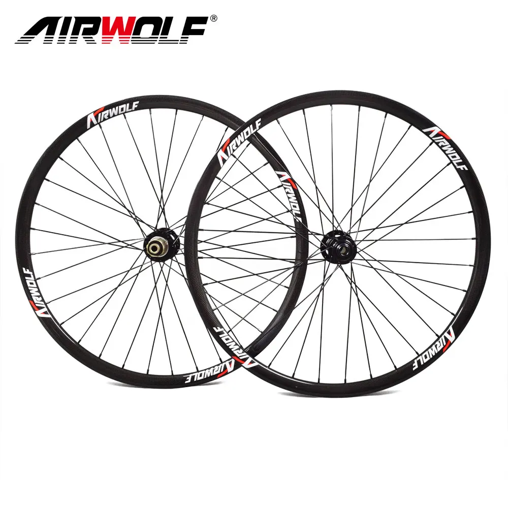 Airwolf 26er/27,5 er/29er полный углеродного волокна mtb колеса велосипедные колеса для горных велосипедов M6 ступицы углеродное колесо для горного велосипеда