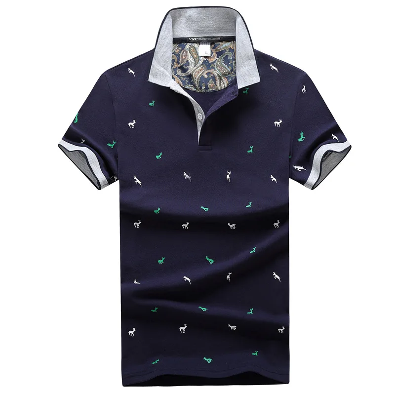 Большие размеры, M-4XL, новая брендовая мужская рубашка поло, мужская хлопковая рубашка с коротким рукавом, майки, рубашки поло - Цвет: 3