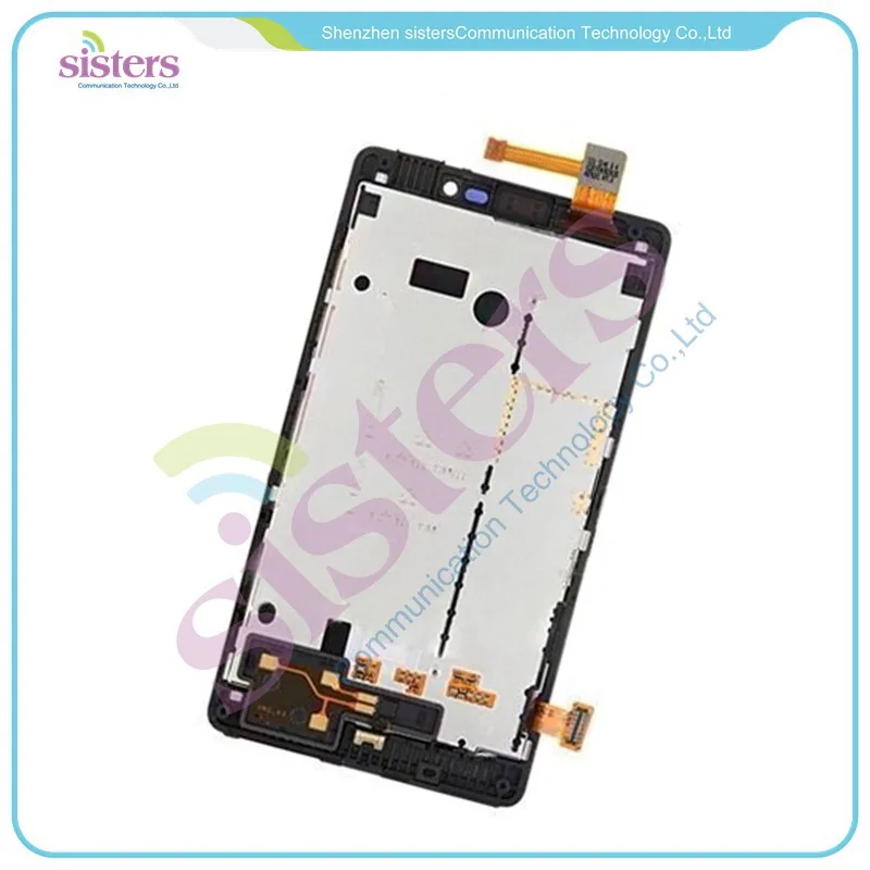 NOK0121 Hot Sale iPartsBuy LCD Display + Touch Screen Digitizer Assembly with Frame Replacement for Nokia Lumia 820 (1)