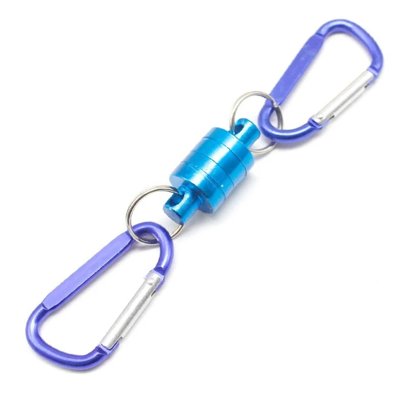 

Outdoor 4kg fishing multi-function magnetic buckle Magnetic Net Release Fly Fishing Strong Train Net Holder Lanyard Cable Pull