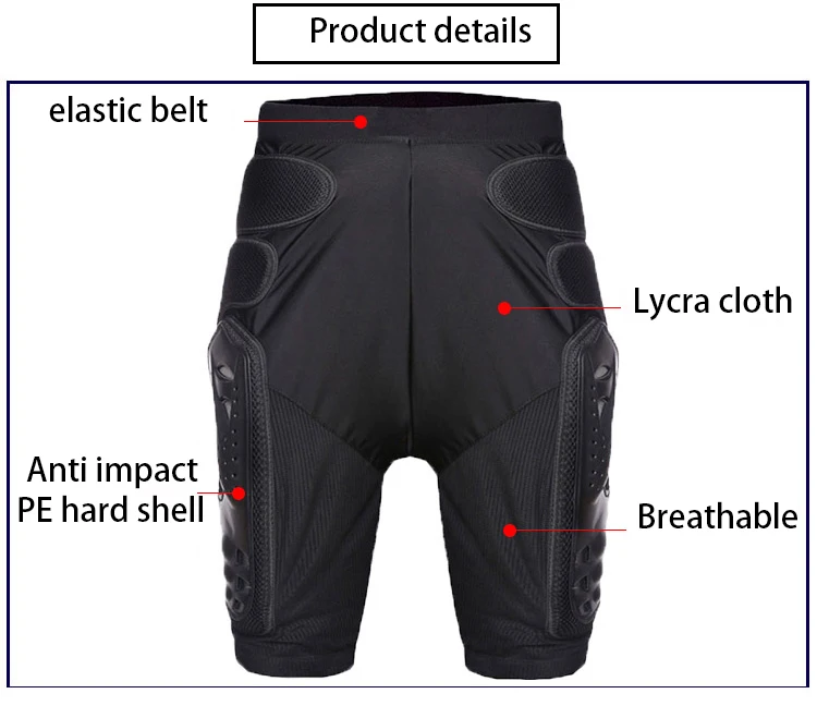 Мотокросса короткие мужские защитные снаряжение для верховой езды шорты для велоспорта бездорожья катание на лыжах катание на коньках хип панцири падение Устойчив Экипировка для мужчин t