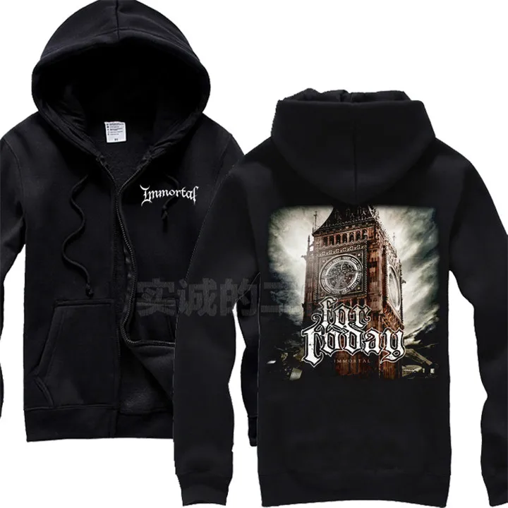 

4 kinds fleece Norway Immortal Rock Cotton Big Ben dancer Hoodies Autumn Shell jacket punk death dark heavy metal chandal