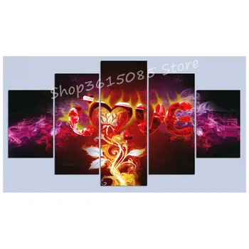 

5D diamond painting abstract love full square / round drill diamond embroidery mosaic home decoration 5 spell painting