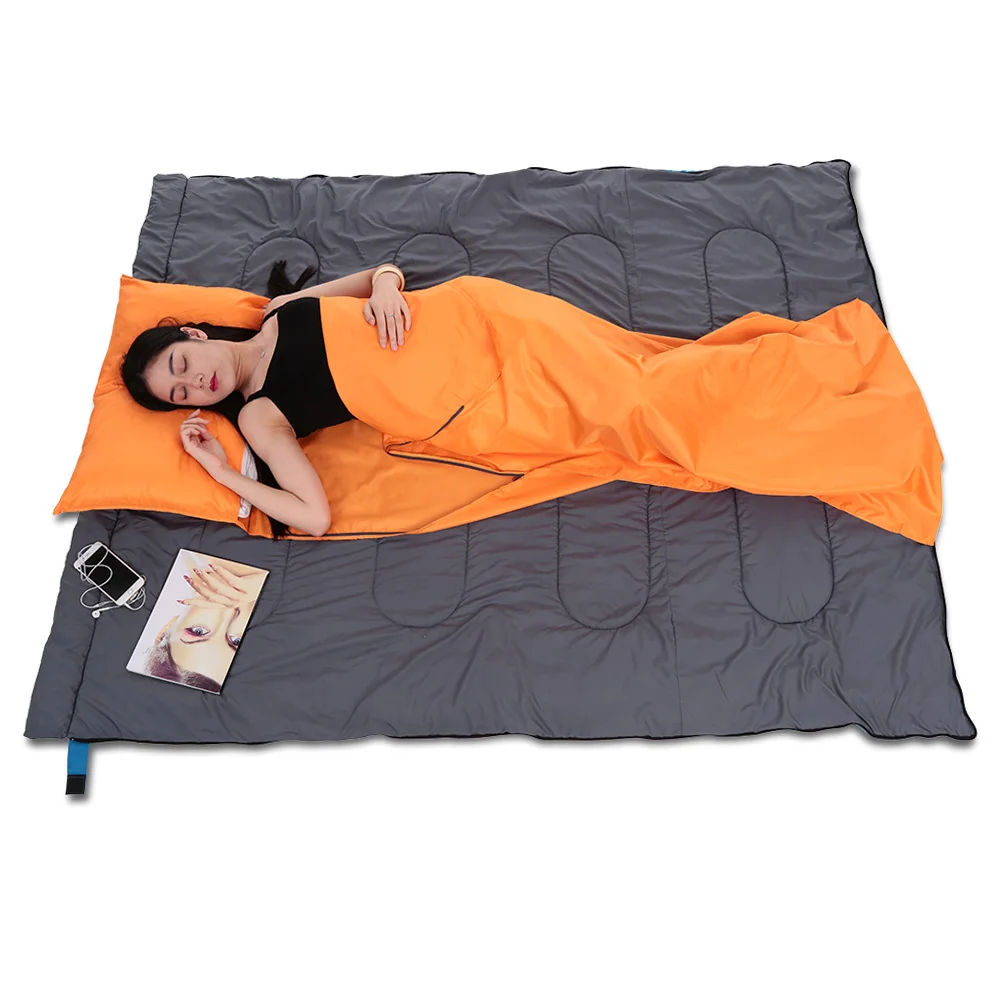 

TOMSHOO 70*210CM Outdoor Travel Envelope Sleeping Bag Ultralight Travel Bag Spring Autumn Hiking Portable Trip Hotel