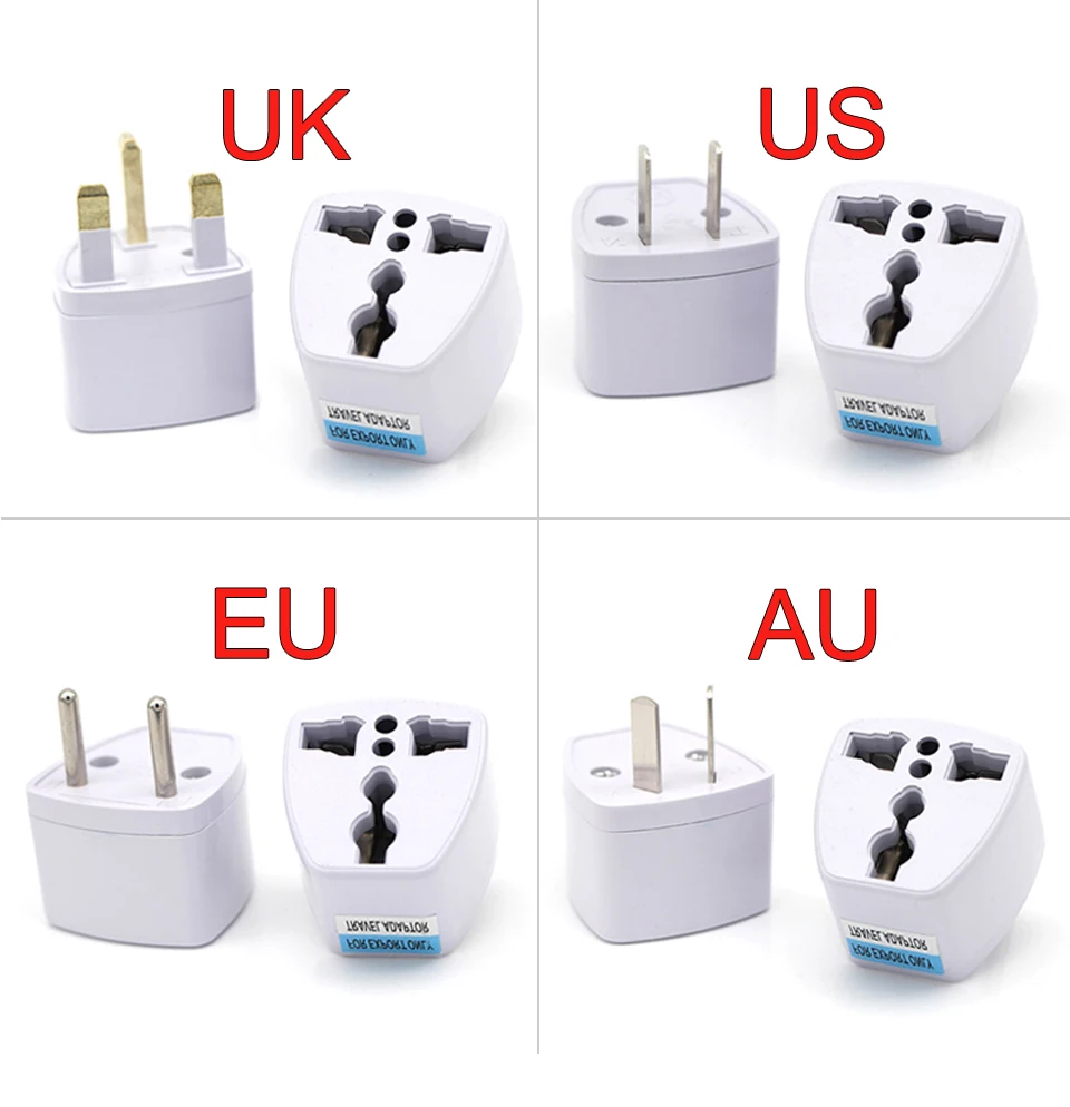 1PC Universal UK US AU EU AC Power Socket Plug Travel Electrical Charger Adapter Converter Japan China America Italy Switzerland (1)