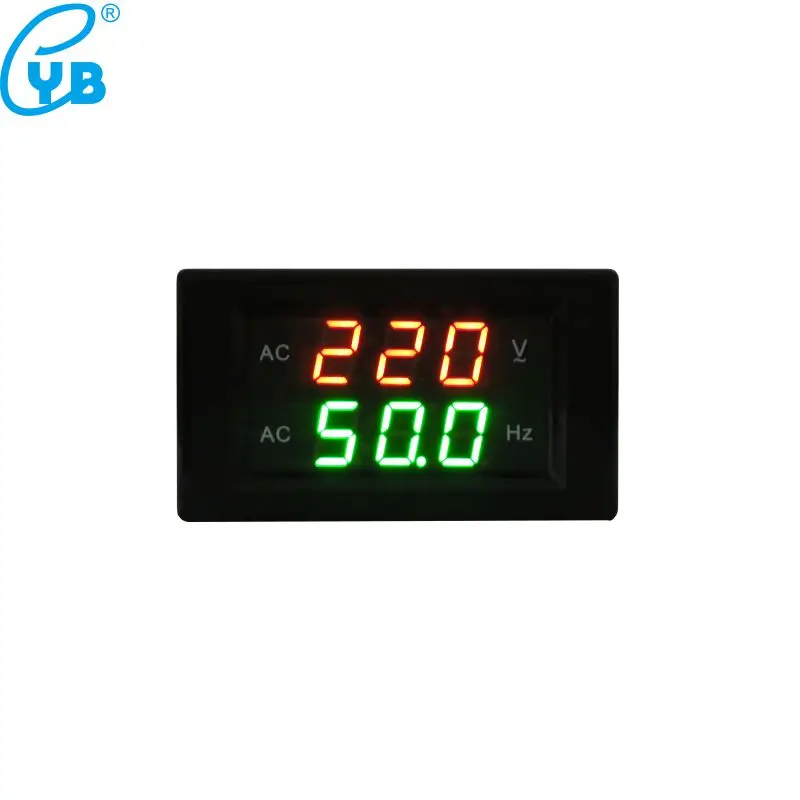 AC вольтметр Герц тестер 45-65 Гц AC 80-500 В Напряжение монитор частотомер светодиодный цифровой вольтметр тестер напряжения Частотомер