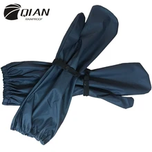 QIAN-chubasquero Impermeable para hombre y mujer, 100%, resistente al agua, largos, para ciclismo, lluvia, accesorios para Poncho