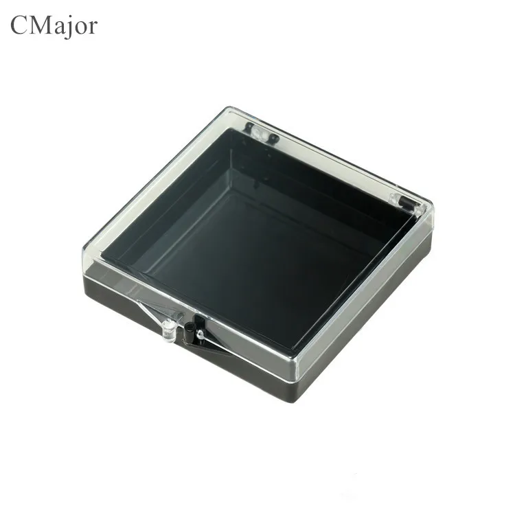 

Size 70x70x20mm Lapel Pins Brooch Badge Transparent Protection Box Triangle Gyro Finger Spinner Fidget Hand Plastic Gift Box