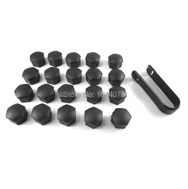 Genuine 20pc Wheel Lug Nuts Center Cover Cap 321601173A + Removal Tool