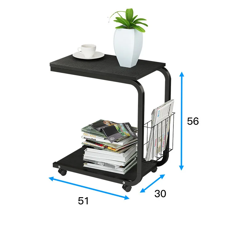 Небольшой приставной столик простой спальня Маленький журнальный столик подвижная прикроватная гостиная мини-диван шкаф с корзиной для хранения WF705918