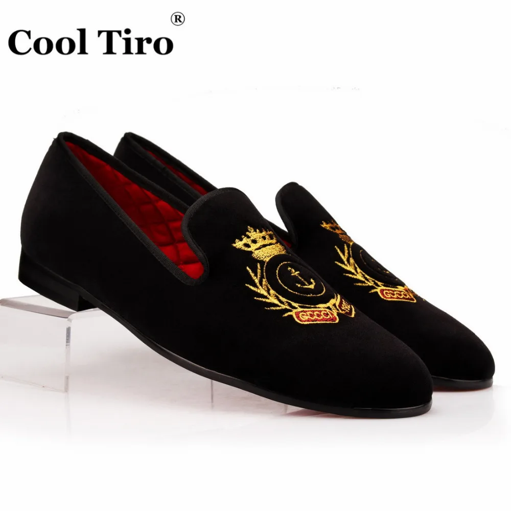 cool mens loafers cool tiro black loafers gold embroidered cool mens loafers cool tiro black loafers gold embroidered