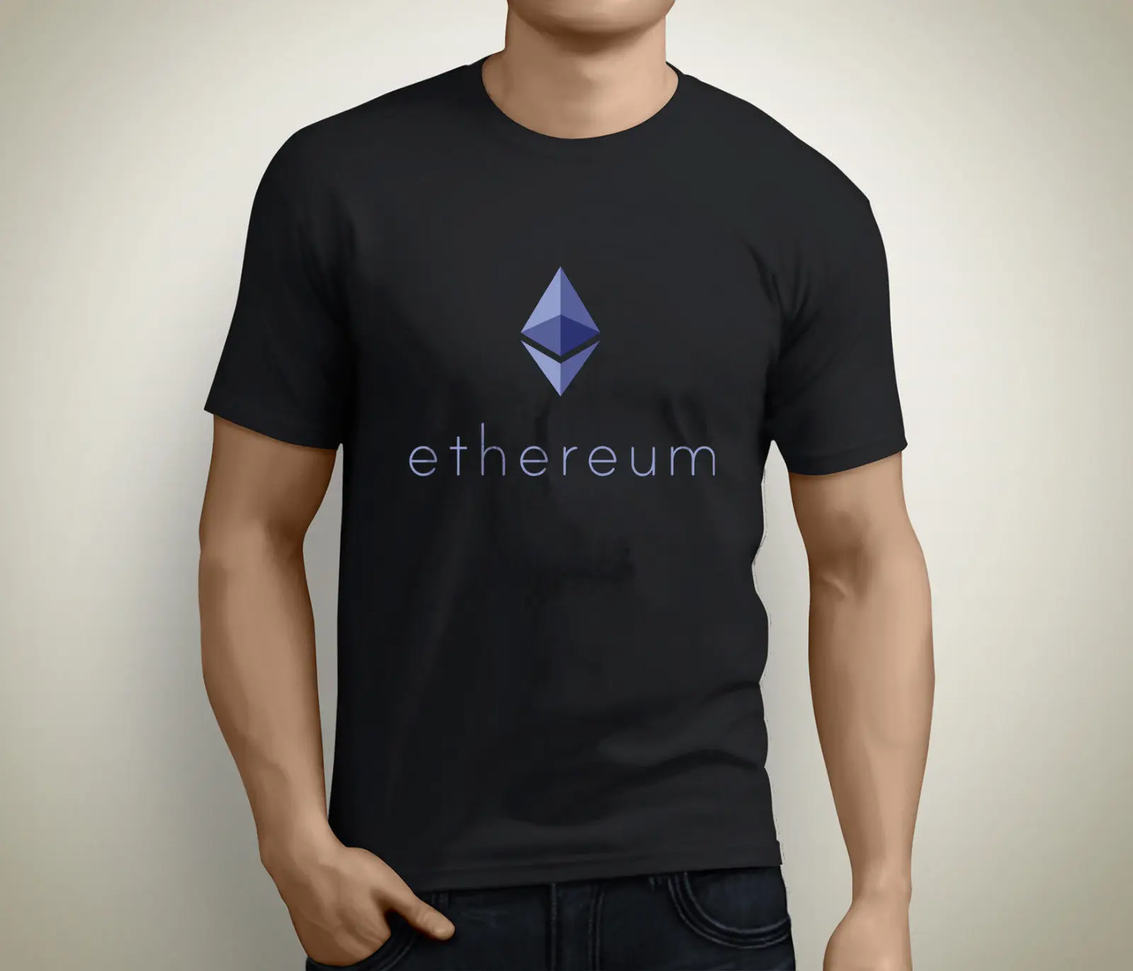New ETHEREUM Art Short Sleeve Men's Black T-Shirt Size S To 3XL T Shirt Casual Short Sleeve for Men Clothing Summer New ETHEREUM Art Short Sleeve Men's Black T-Shirt Size S To 3XL T Shirt Casual Short Sleeve for Men Clothing Summer