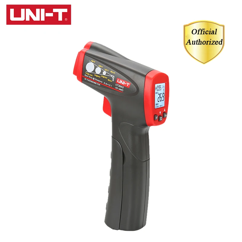 Goedkoop UNI T UT300S Digitale Handheld Infrarood Thermometer Industriële Non contact Thermometer Digitale Temperatuur Meting Apparaat