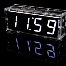 Электронные diy kit цифровые часы DIY making kit 51 один чип с Чехол