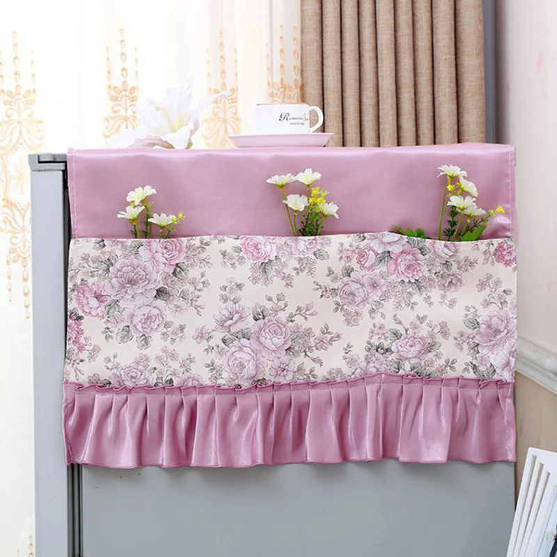 

Multifunctional garden style fridge mulberry silk printing single door refrigerator washing machine dust-proof cover