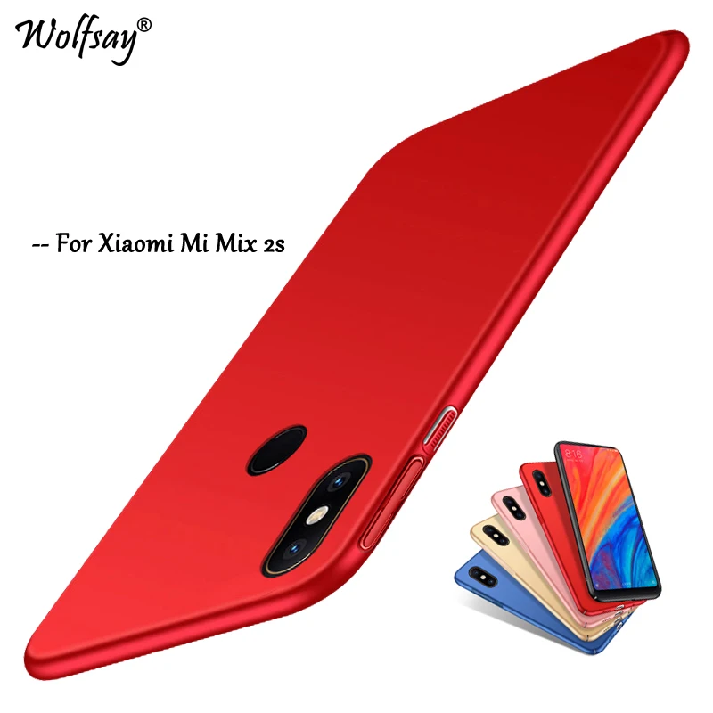 Для Xiaomi Mi Mix 2s ультратонкий гладкий жесткий чехол для телефона из поликарбоната 2S