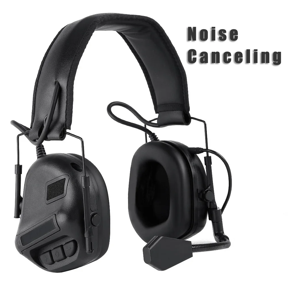 Fone de Ouvido Fone de Ouvido com Cancelamento de Ruído Fone de Ouvido de Redução para a Aviação Padrão Militar Caça Tático Airsoft com Cancelamento de Ruído Redução para a Aviação Walkie Talkie 3 Padrão Militar caça Tático Airsoft Fone De