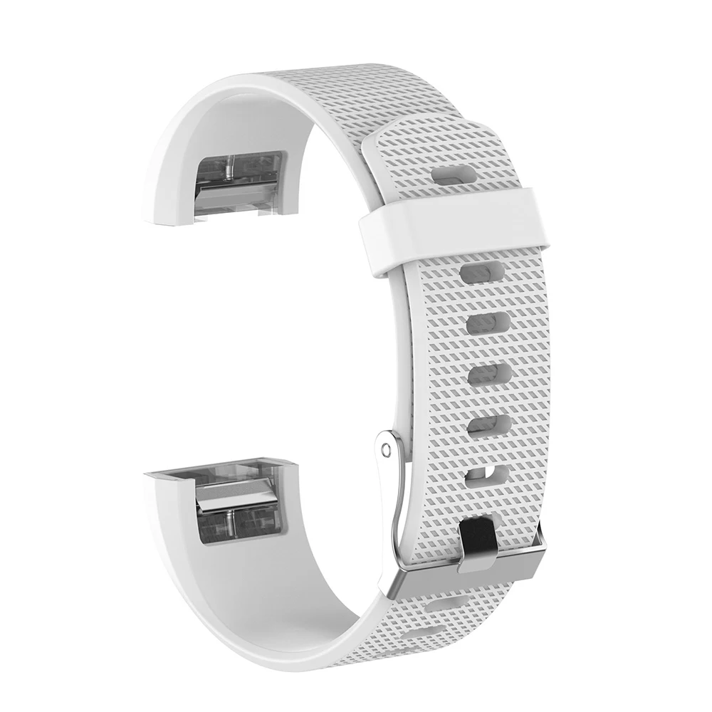 Силиконовый браслет для браслета Fitbit Charge 2 замена Смарт часы Браслет для Fitbit Charge2 ремешок для спортивных часов аксессуар - Цвет: white