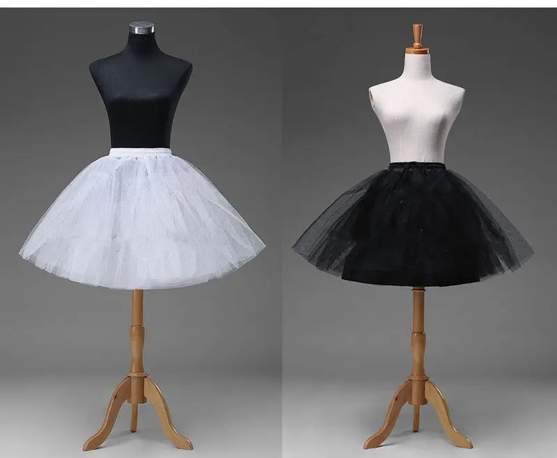 SHEWG YI DRESS Short Petticoat Crinoline Underskirt Tutu Bridal Wedding Dress Skirt Slips Hoops -Outlet Maid Outfit Store