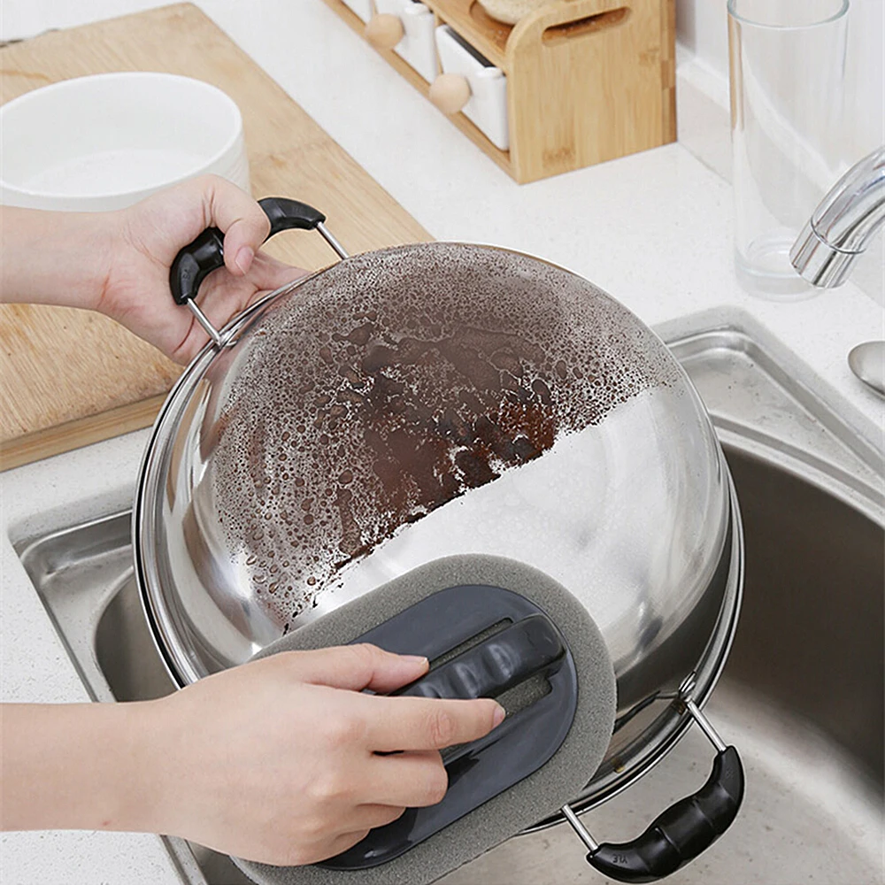 

Alumina Emery Strong Magic Strong Decontamination Sponge Cleaning Brush Dish Bowl Washing Sponge Kitchen Pot Pan Cleaner Tools