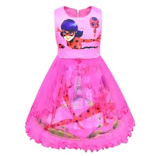 Hot-selling Miraculous Ladybug girls Dress Birthday Party sleeveless girl mesh Princess dresses Summer Casual Children Costume Hot-selling Miraculous Ladybug girls Dress Birthday Party sleeveless girl mesh Princess dresses Summer Casual Children Costume