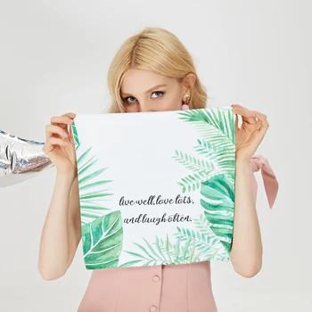 

Mattys Original design of forest tropical and Northern Europe leaves superfine fiber towels comfortable face towel face towel