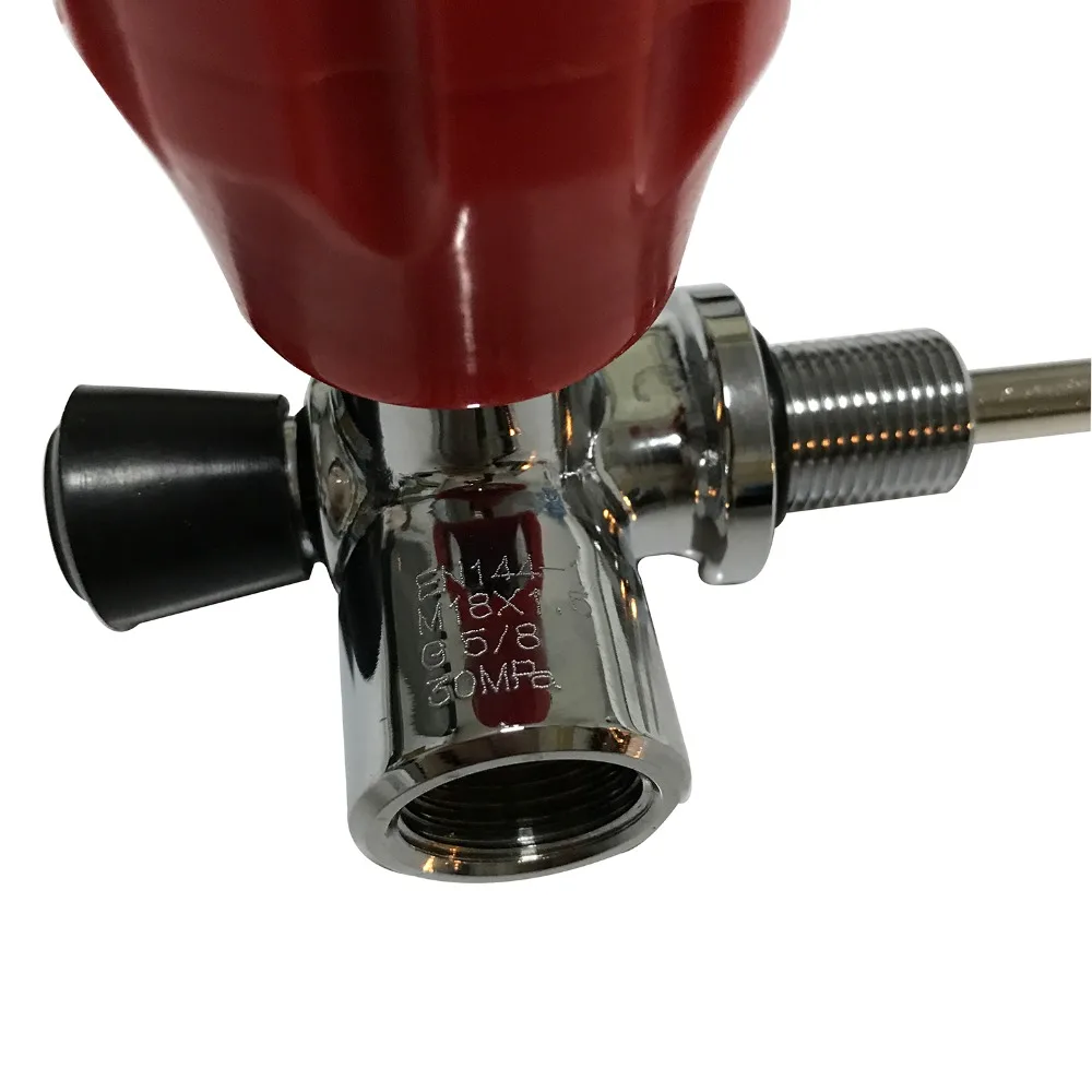 Углеродное волокно композитный цилиндр клапан/Лидер продаж газ цилиндрическая бутылка клапан/сжатого воздуха CO2 бак клапан-K Прямая