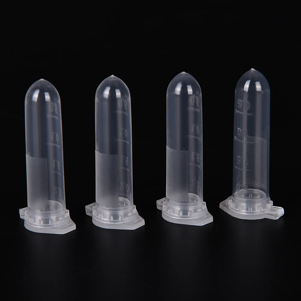 Centrifuge Tube Plastic Test Tubes 100Pcs 2 ml Micro Centrifuge Tube Test Tube Vial Clear Plastic Vials Container Snap Cap For Laboratory Sample Specimen Storage
