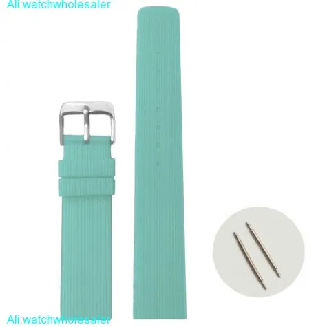 20mm Light Sky Blue Silicone Jelly Rubber Unisex Watch Band Straps WB1071V20JB