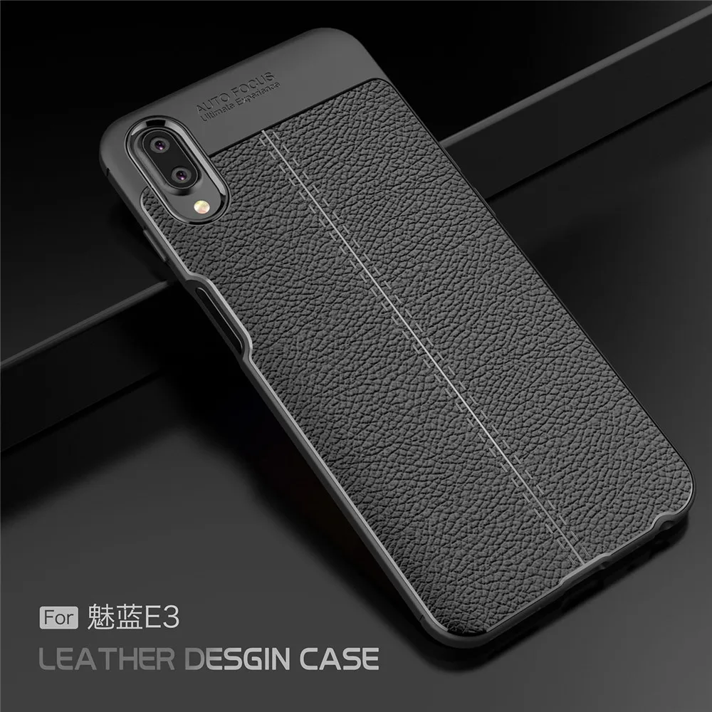 Lenuo TPU case for Meizu E3 explosion-proof soft cell phone cover Dermatoglyph silicone |