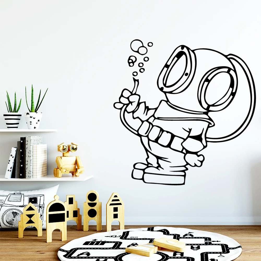 

Fashionable Mask Man Home Decorations Pvc Decal Nursery Kids Room Wall Decor Removable Mural