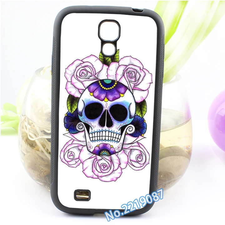 Череп цветы (2) моды крышка корпуса оригинал сотовый телефон для Samsung Galaxy S3 S4 S5 S7 S6