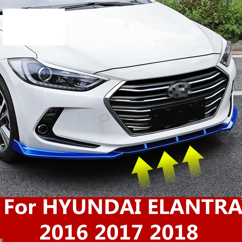 Для hyundai Elantra 2016 2017 2018 ABS Хром передний бампер губа против царапин аксессуары для