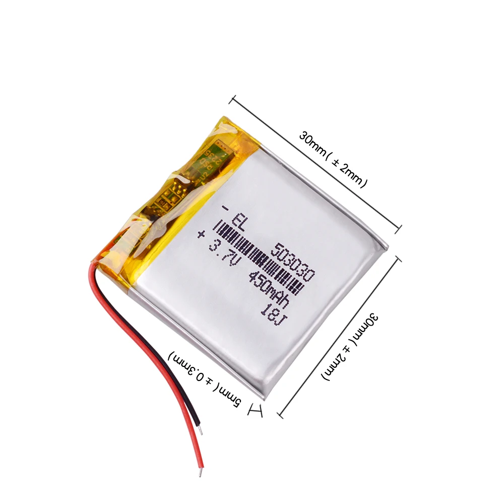 503030 3 7 V 450mAh литий полимерный ионный аккумулятор для DVR GPS PSP PDA MP3 MP4 bluetooth гарнитура