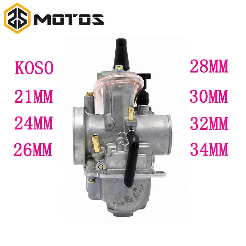 ZS мотоциклетные запчасти высокого качества карбюратор для скутера koso 21 24 26 28 30 32 34