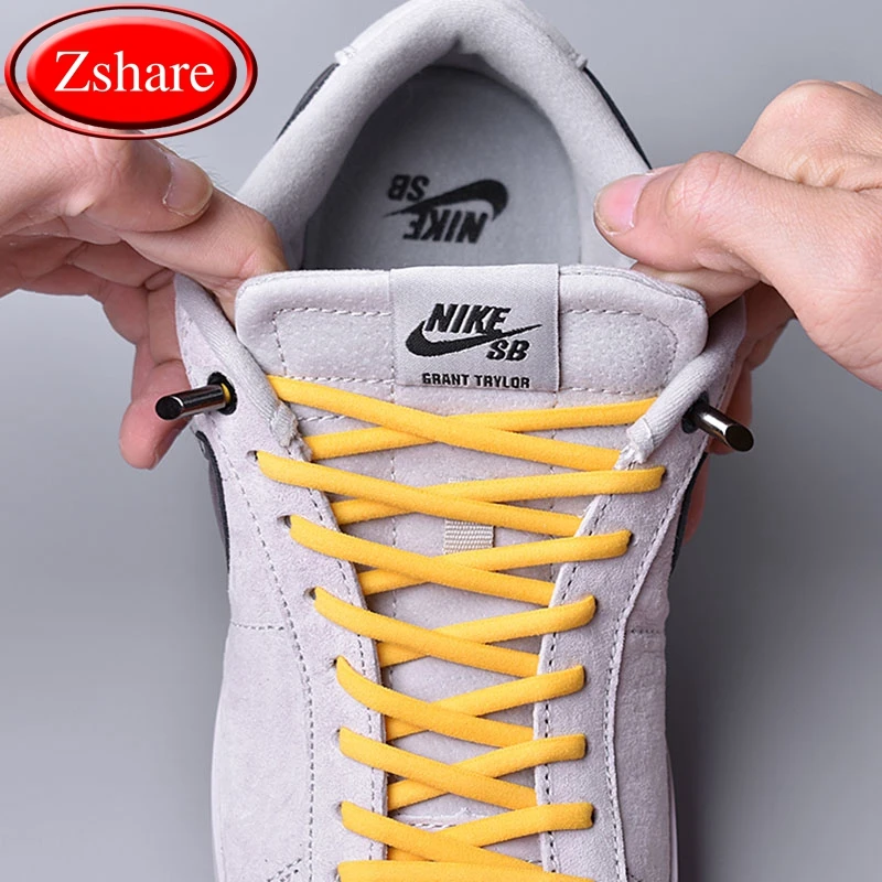 

New Shoes Woman Lazy Shoe laces Convenient Elastic Shoelaces Unisex Casual No Tie Shoelace Outdoor Simple Shoe lace off white