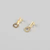 100pcs/lot ,,2.5mm Dia Copper Circular Splice Terminal Wire Naked Connector For 0.15-0.5mm2 Wire, Thickness 0.25mm ► Foto 3/3