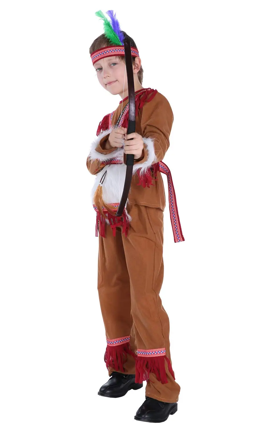 Шанхай история NIC американский костюм для мальчика Классический индийский Детский костюм на Хэллоуин для детей