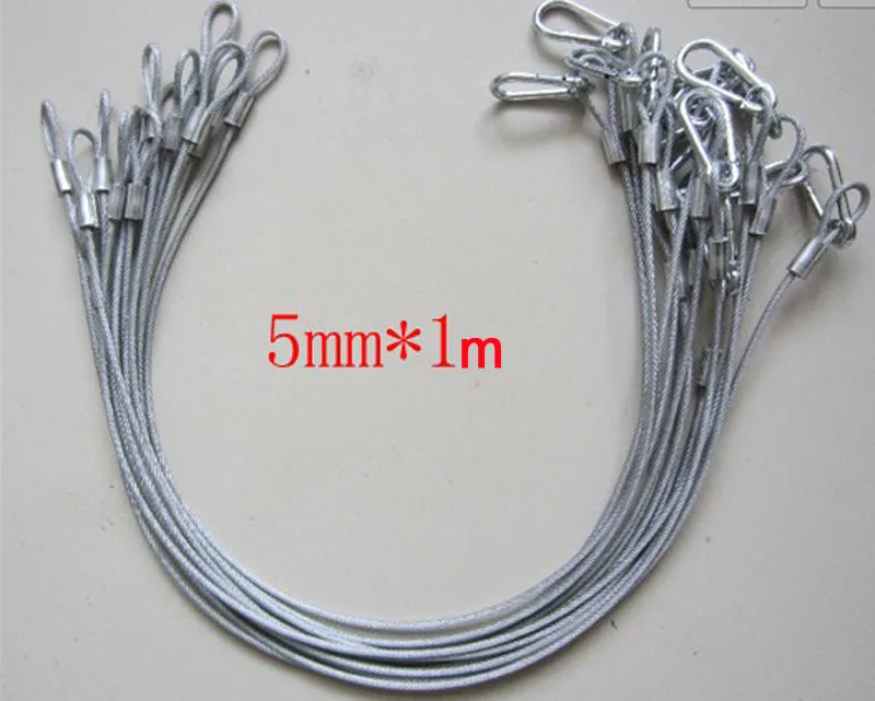 20pcs steel light safety rope cable hook/safe wire for stage light