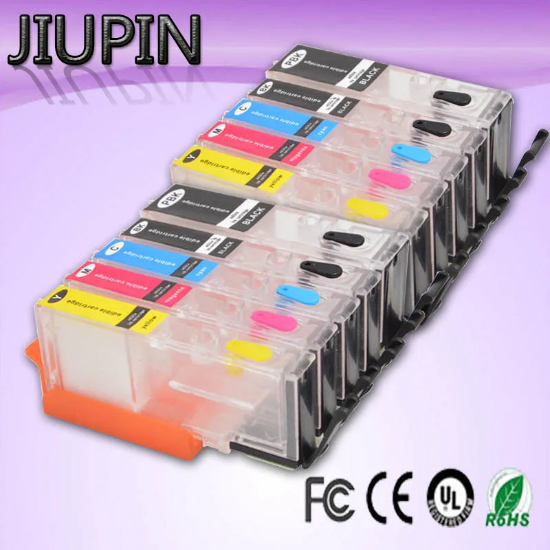 

JIUPIN 570 571 PGI-570 PGBK CLI-571 refillable ink cartridge For canon PIXMA MG5750 MG5751 MG5752 MG5753 MG6850 MG6851 MG6852 MG