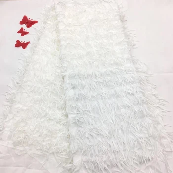

Nigerian Lace Fabric 2019 High Quality Mesh White African tulle lace pink tulle lace nigerian lace fabrics for wedding