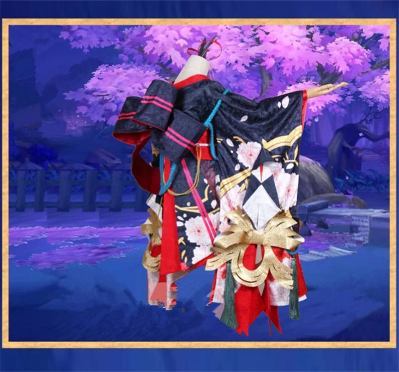 Onmyoji MOBA SSR демонический нож для девочек, вишневый нож, танцевальный карнавальный костюм, кимоно в японском стиле, рождественские костюмы, игра, косплей